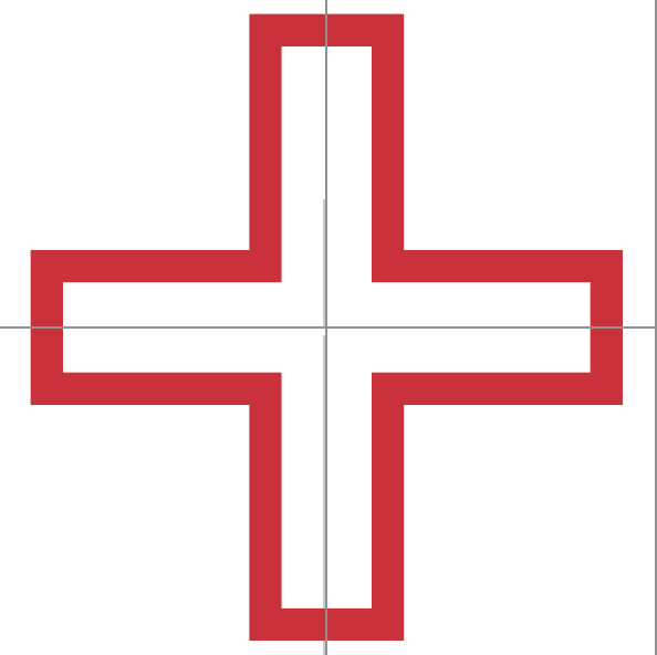 Care Management Cross Icon Example